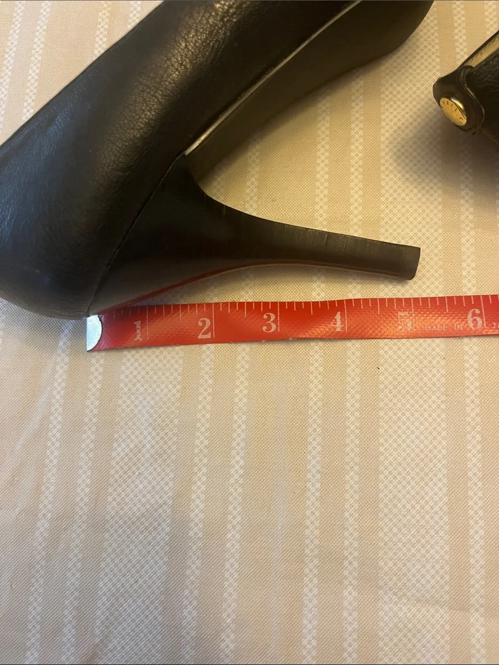 Michael Kors Black Leather Peep-Toe Stiletto Heels size 8.5